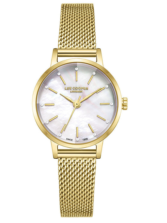 Lee Cooper, Men's, Analog Watch, Gold Dial, LE-LC08241.120