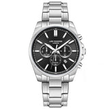 Lee Cooper Men's Multifunction Watch with Black Dial and Stainless Steel Band, LC08355.350