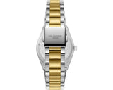 Lee Cooper Men's Date Analog Watch with Dark Green Dial and Silver/Gold Stainless Steel Band, LC08374.270