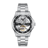 Lee Cooper Men's Automatic Watch with Black Dial and Stainless Steel Band, LC08383.350