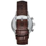 Lee Cooper Men's Multifunction Watch with Grey Dial and Dark Brown Leather Band, LC08401.362