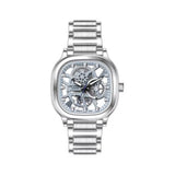 Lee Cooper Men's Analog Watch Blue Dial With Silver Metal Band,LC07974.300