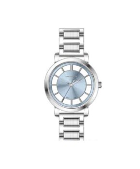 Lee Cooper Women's Analog Watch Blue Dial With Silver Metal Band,LC08037.300