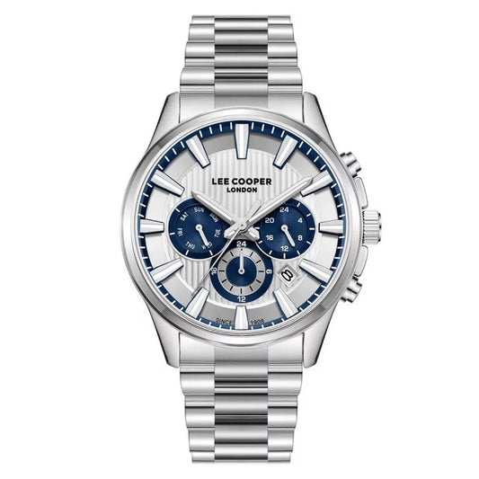 Lee Cooper, Men's, Analog Watch, Silver Dial, LE-LC08216.330