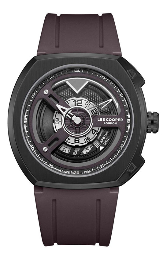 Lee Cooper, Men's, Analog Watch, Silver Dial, with Silicone Band, LE-LC08245.062