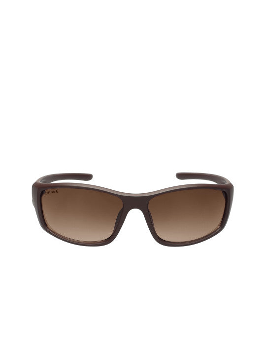 Fastrack Men's Sunglasses, Brown Lens, UV protected & Mirrored, P427BR7V