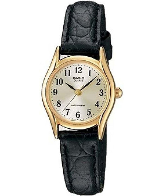 Casio men analog watch, champagne dial with comfortable strap, model CS-LTP-1094Q-7B2RD, Bahrain