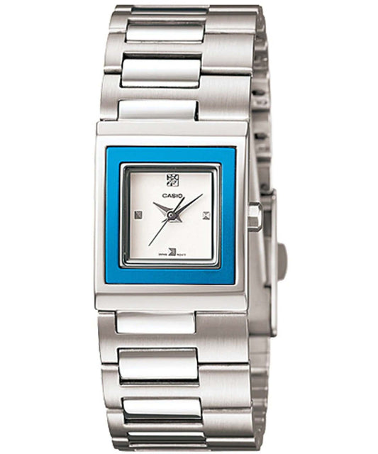 Casio men analog watch, white dial with comfortable strap, model CS-LTP-1317D-2CDF, Bahrain