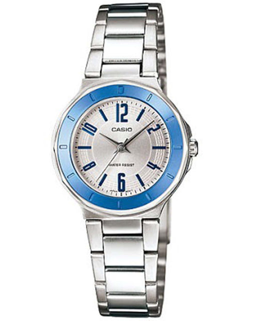 Casio men analog watch, silver dial with comfortable strap, model CS-LTP-1367D-7ADF, Bahrain