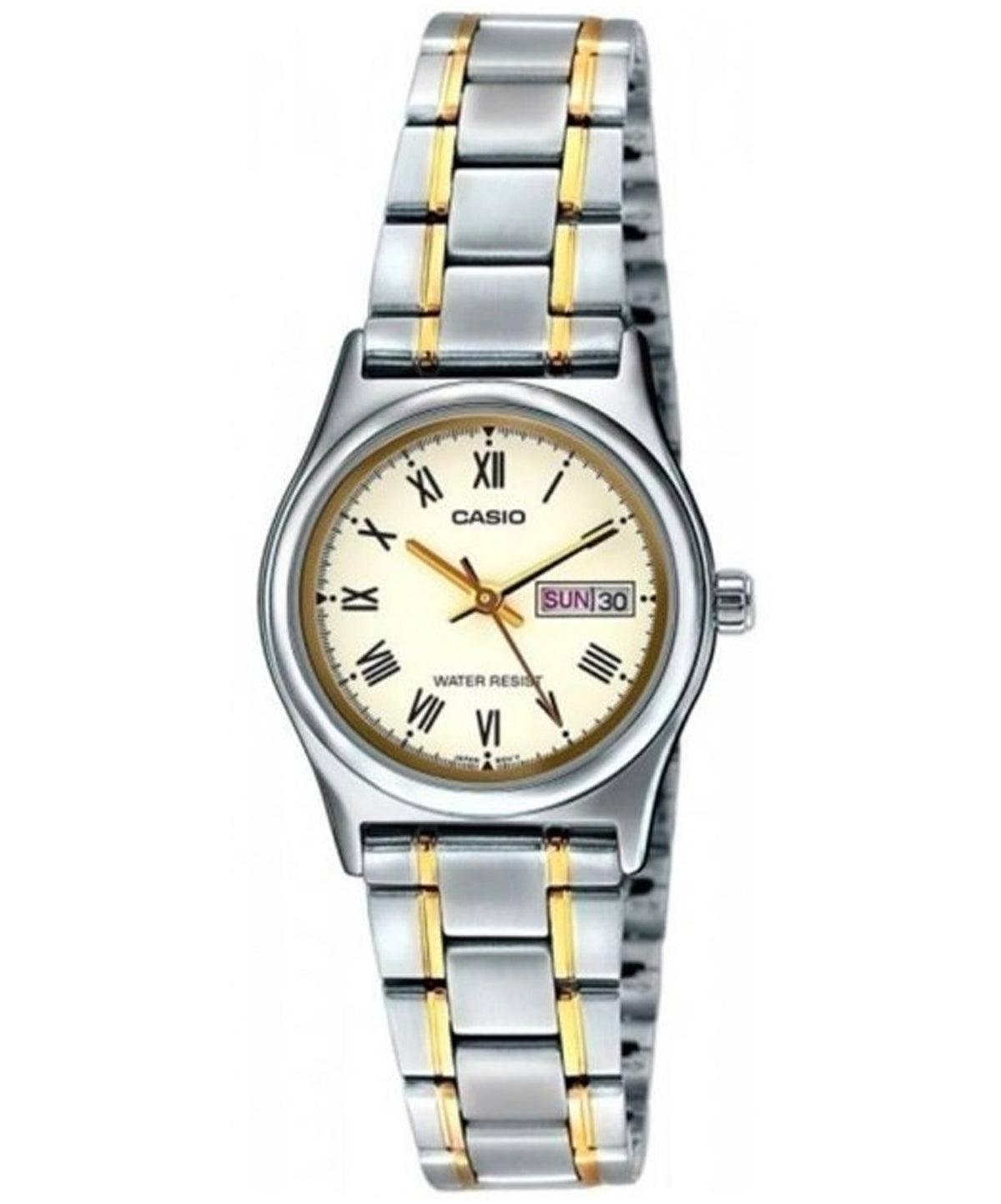 Casio, Women’s Watch Analog, White Dial Silver Stainless Band, LTP-V006SG-9BUD