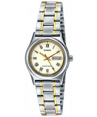 Casio, Women’s Watch Analog, White Dial Silver Stainless Band, LTP-V006SG-9BUD