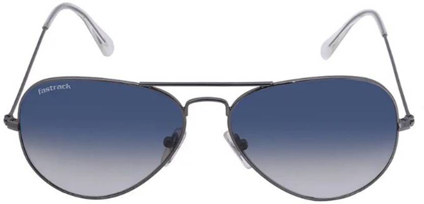 Fastrack, Men's Aviator Sunglasses, Blue, M165GY19G