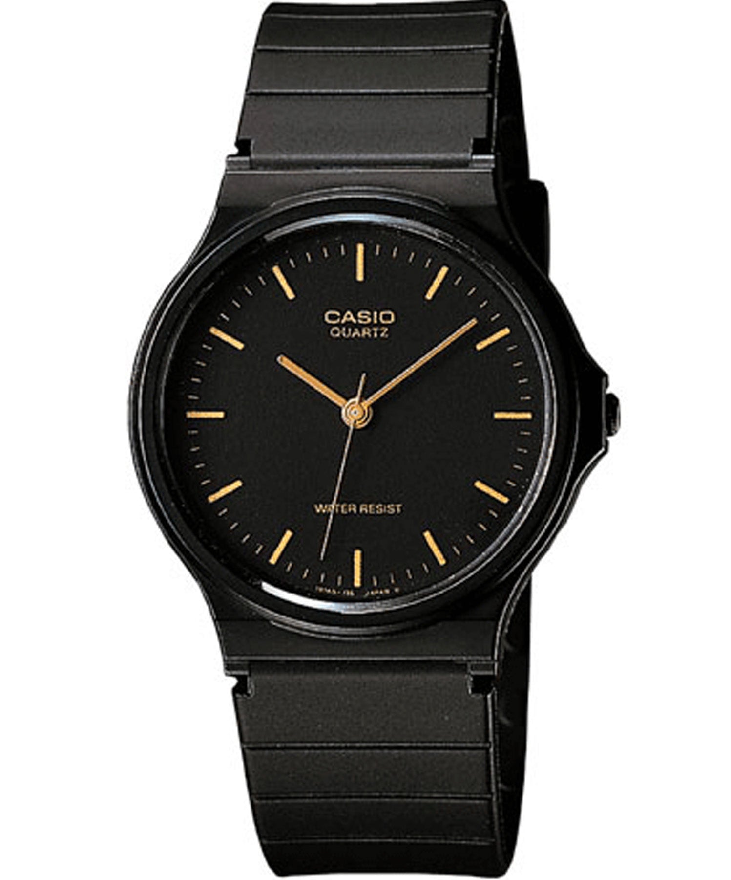 Casio, Men’s Watch Analog, Black Dial Black Resin Band, MQ-24-1ELDF