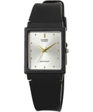 Casio, Menâ€™s Watch Analog, Silver Dial Black Resin Band, MQ-38-7ADF