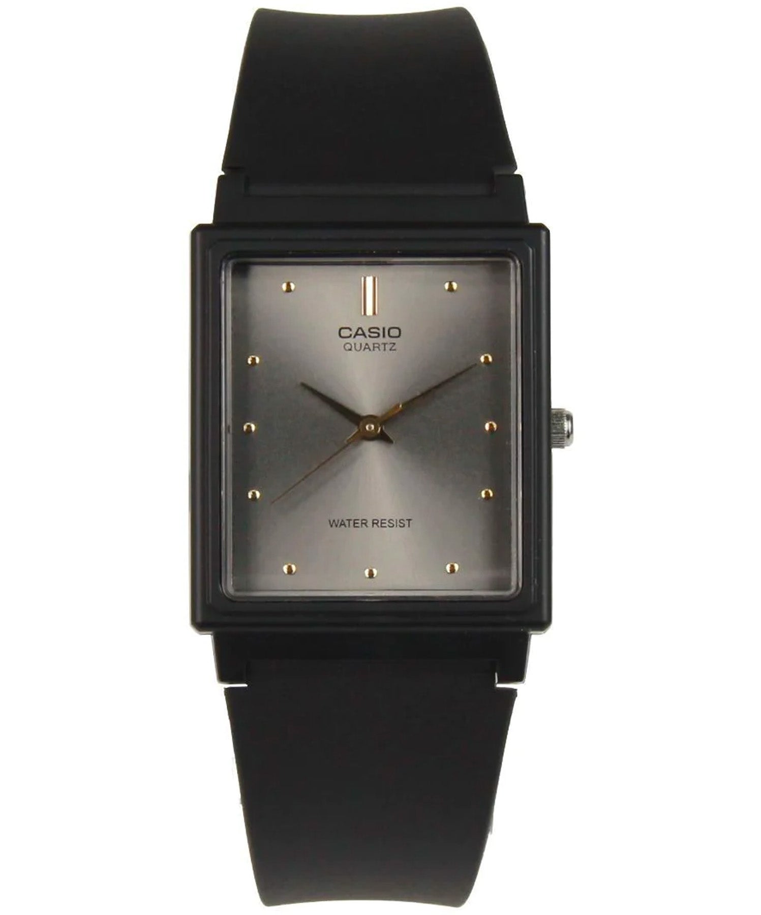Casio, Menâ€™s Watch Analog, Grey Dial Black Resin Band, MQ-38-8ADF