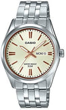 Casio, Men’s Watch Analog, White Dial Silver Stainless Band, MTP-1335D-9AVDF