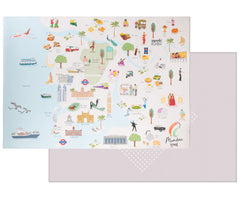 Milk It Baby Mumbai Play Mat, City Tour Collection 100% TPU Foam Non Toxic Reversible Mat, MI-MUMBAIPM