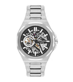 Lee Cooper Men's Watch Analog Black Dial with Silver Stainless Steel Band, LC07977.350