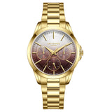 Lee Cooper, Men's, Analog Watch, Gold Dial, with Stainless Steel Band, LE-LC08141.150