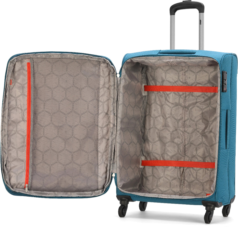VIP Lattice Plus 59cm 4 Wheel Expandable Trolley Teal Blue, LATTP59BU