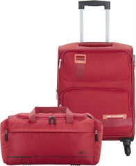 VIP Domina 55cm Soft Trolley Red + Free 52cm Duffle Bag, DOMINA55RD+DF