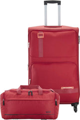 VIP Domina 79cm Soft Trolley Red + Free 52cm Duffle Bag, DOMINA79RD+DF