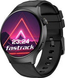 Fastrack Optimus Pro Unisex Smart Watch in Black Strap with 1.43" AMOLED Display & AOD(466x466),Functional Crown,BT Calling , 38087PP01