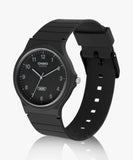 Casio Men's Watch Analog, Black Dial Black Resin Strap, MQ-24-1B3LDF