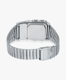 Casio Men's Watch Digital, Black Dial Silver Stainless Steel Strap, DBC-611-1DF