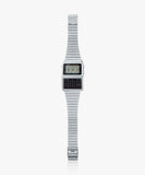 Casio Men's Watch Digital, Black Dial Silver Stainless Steel Strap, DBC-611-1DF