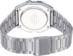 Casio Unisex Watch Vintage Collection Digital, Black Dial Silver Stainless Steel Strap, A158WA-1DF product image