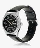 Casio Men's Watch Analog, Black Dial Black Leather Strap, MTP-V006L-1B2UD