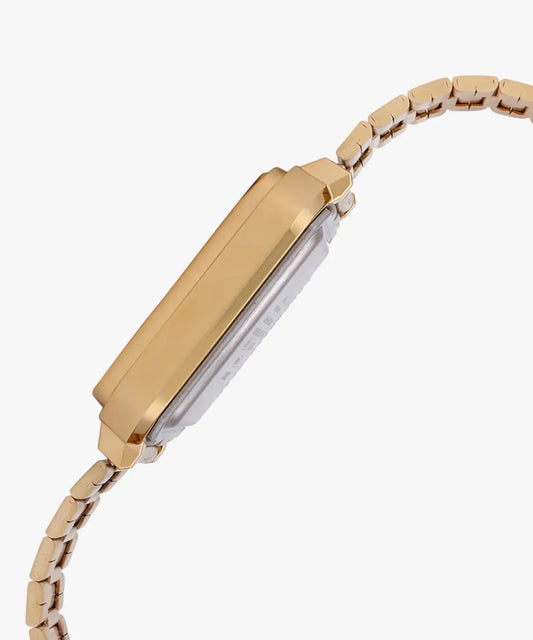 Casio Unisex Watch Retro Digital, Gold Dial Gold Stainless Steel Strap, A120WEG-9ADF