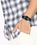 Casio Men's Watch Analog, Black Dial Black Leather Strap, MTP-1381L-1AVDF product image