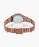 Casio Women's watch, Rose Gold Dial Rose Gold Stainless Steel Strap, LA-11WR-5ADF