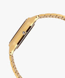 Casio Vintage Unisex Watch Analog-Digital Brown Dial with Gold Stainless Steel Band, AQ-230GA-5AMQYDF