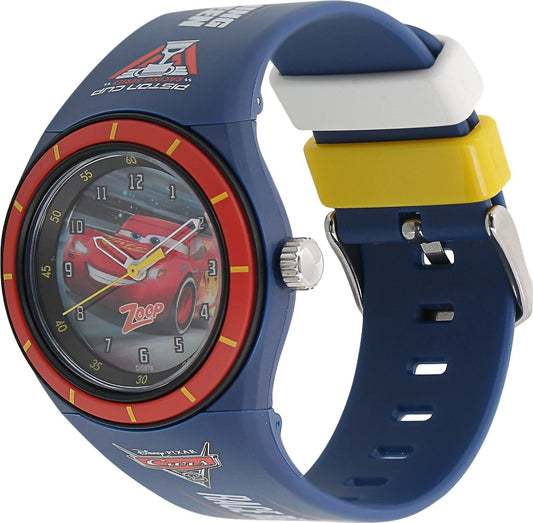Zoop By Titan Kid's Cars Watch Multicolor Dial With Blue PU Strap, C4048PP14