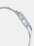Casio Unisex Watch Analog Digital Display, Dual Time  Stainless Steel Grey Ion Plated Band , AQ-800E-1ADF