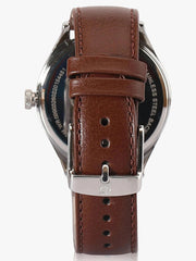 Titan Men's Watch  Quartz Analog , White Dial Leather Strap, 1802SL13