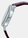 Casio Men's Watch Analog, Black Dial Brown Leather Strap, MTP-VD01L-1BVUD