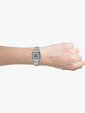 Casio Women's Watch Digital, Grey Dial Silver Stainless Steel Strap, LA680WA-7DF
