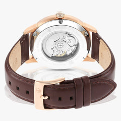 Titan Men's Automatic Watch Analog Green Dial With Brown Leather Strap, 90110WL04