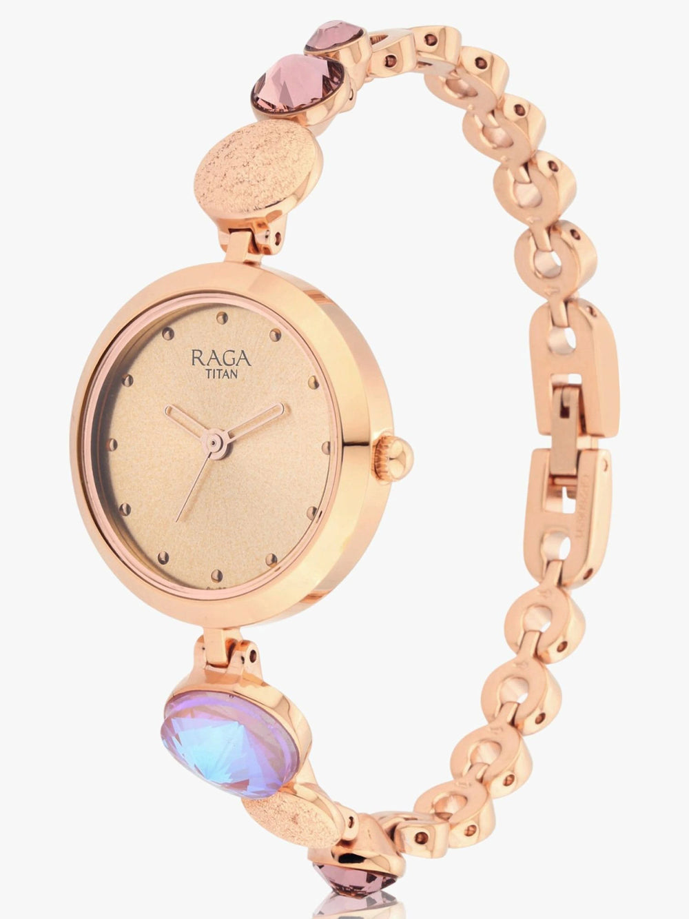 Titan Raga Moments Of Joy Mother of Pearl Dial Women's Watch With Stainless Steel  Strap, 2606WM08