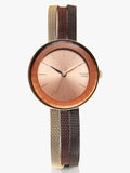 Titan Raga Delight Women's Watch Rose Gold Dial With Rose Gold Stainless Steel Band, 95153KM01
