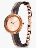 Titan Raga Delight Women's Watch Rose Gold Dial With Rose Gold Stainless Steel Band, 95153KM01