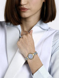 Titan Women's Watch Acetate Glam Collection, Blue Dial Two Toned Brass Strap, 95187KD01