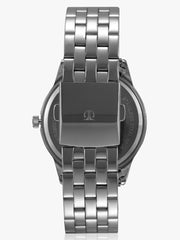 Titan Men's Watch Classique Collection Analog, Black Dial Silver Stainless Strap, 1584SM04