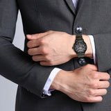 Titan Phoenix Skeletal Men's Automatic Watch Black Dial With Black Tone Stainless Steel Band, 90223NM01