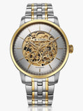 Titan Golden Heart Skeletal Men's Automatic Analog with Silver Dial Dual-Tone Stainless Steel Strap Watch 90110BM01
