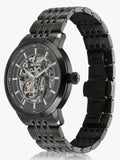 Titan Phoenix Skeletal Men's Automatic Watch Black Dial With Black Tone Stainless Steel Band, 90223NM01